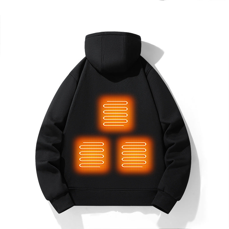 Smart Heated Hoodie Casual Hooded Jacket For The Winter Times